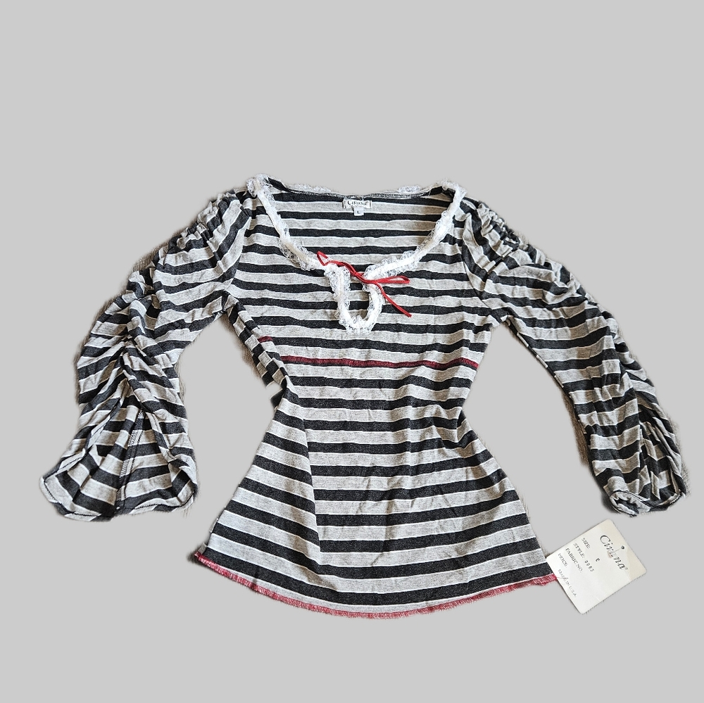 Gothic core striped shirt